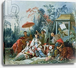 Постер Буше Франсуа (Francois Boucher) The Chinese Garden, c.1742