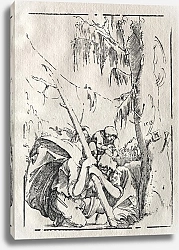 Постер Альтдорфер Альтбрехт St. Christopher Crossing the Water with Christ on his Shoulders