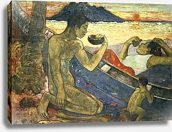 Постер Гоген Поль (Paul Gauguin) A Canoe, 1896
