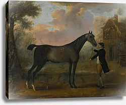 Постер Уоттон Джон Лошадь и грум на фоне пейзажа
