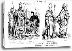 Постер XVIè et XVIIè Siècles Habits Ecclésiastiques, 16Th and 17Th Centuries, Ecclesiastical Vestments 2