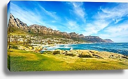 Постер Двенадцать апостолов над заливом Клакс-Бей, Кейптаун, ЮАР