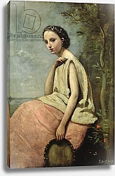 Постер Коро Жан (Jean-Baptiste Corot) Zingara with a Tambourine