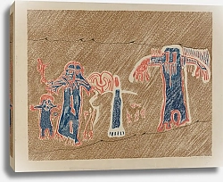 Постер Ривол Лила Петроглифические человеческие фигуры