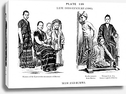 Постер Fin du XIXè Siècle (1886) , Siam et Birmanie, Late 19Th Century (1886), Siam and Birmanie 2