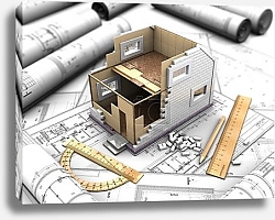 Постер layout the two story home