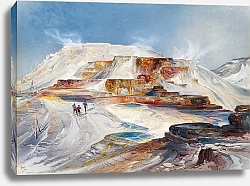 Постер Моран Томас Горячие источники реки Гардинерс, Йеллоустоун