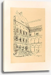 Постер Чолковский Леон The Castle Courtyard