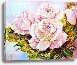 Постер Beautiful Roses, oil painting on canvas