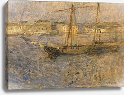 Постер Скотт Франк Эдвин Корабли на якоре, Шербур № I