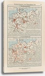 Постер Фридрих Эрнст Industriekarten von Deutschland III
