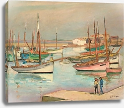 Постер Лебаск Анри Дома в гавани на острове Иль-д'ю