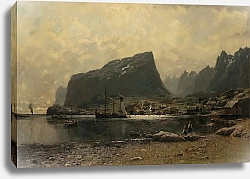 Постер Норманн Адельстин Прибрежный пейзаж Северной Норвегии