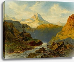 Постер Калам Александр Река в Альпах