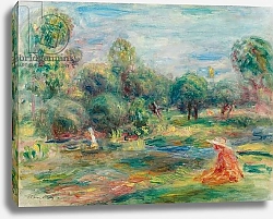 Постер Ренуар Пьер (Pierre-Auguste Renoir) Landscape at Cagnes, c. 1907-1908
