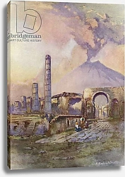 Постер Брюль Луи Pompeii, Vesuvius in the distance