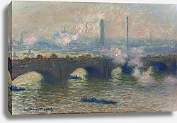 Постер Моне Клод (Claude Monet) Мост Ватерлоо, Серый день