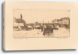 Постер Грондхаут Виллем Pont de la Tournelle in Parijs