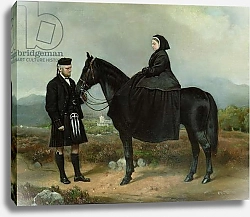Постер Брабер Шарль Queen Victoria on Horseback with John Brown