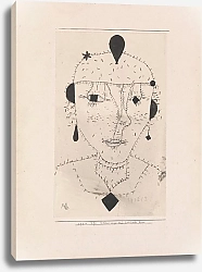 Постер Клее Пауль Portrait Sketch of a Costumed Lady