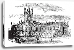 Постер Cheltenham College vintage engraving