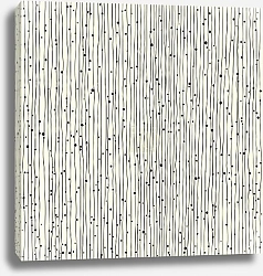 Постер Тонкие вертикальные линии и точки