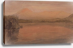 Постер Черч Фредерик Мтс. Катадин и Тернер с озера Катадин