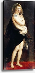 Постер Рубенс Петер (Pieter Paul Rubens) Helena Fourment in a Fur Wrap, 1636-38