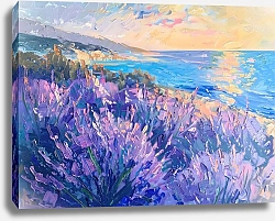 Постер Lavender shores ablaze with color