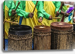 Постер Африканские барабанщики