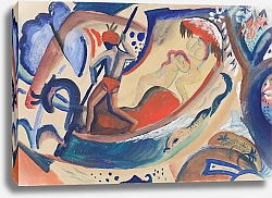 Постер Маке Август Голые девушки в лодке