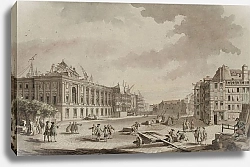 Постер Щове Жюль-Адольф Dégagement de la colonnade du Louvre vers 1770.