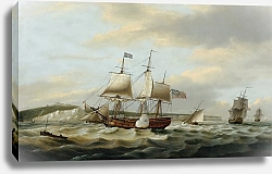 Постер Луни Томас A Merchant Ship Signaling For A Pilot Off The Cliffs Of Dover