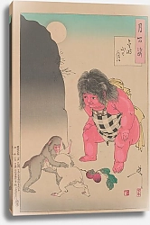 Постер Еситоси Цукиока Moon of Kintoki’s mountain
