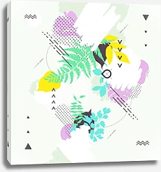 Постер Абстрактная растительная композиция 2