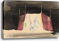 Постер Берар Кристиан Les Forains, ballet de Roland Petit – maquette de décor – la tente et les soeurs siamoises