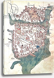 Постер Школа: Итальянская 16в. Plan of Constantinople