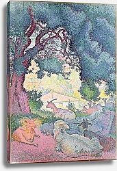 Постер Кросс Анри Landscape with Goats, 1895