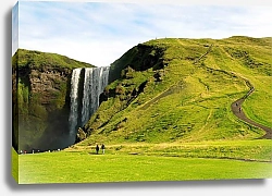 Постер Водопад  Скогафосс. Исландия 5