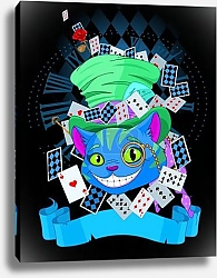 Постер Чеширский кот в шляпе