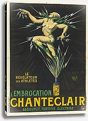 Постер Либо Мишель Le Révélateur des athlètes l’embrocation Chante-Clair