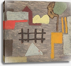 Постер Блондер Саша Сюрреалистический пейзаж с забором