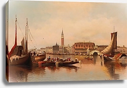 Постер Кауфман Карл Venetian Scene With View Of St Mark’s Square