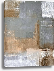 Постер Коричневый и серый