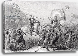 Постер Школа: Испанская 19в. Battle of Otumba, Mexico, 7 July 1520