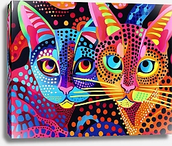 Постер Dotted animals. Cats №5