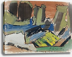 Постер Баббергер Август Дождевые облака над Балмальпом