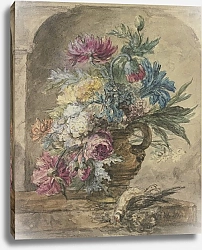 Постер Хейсум Ян Букет цветов, в нем мертвая птица