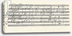 Постер Бетховен Людвиг Portion of the Manuscript of Beethoven's Sonata in A, Opus 101