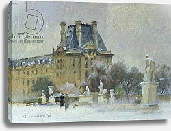 Постер Чемберлейн Тревор (совр) Snow in the Tuilleries, Paris, 1996